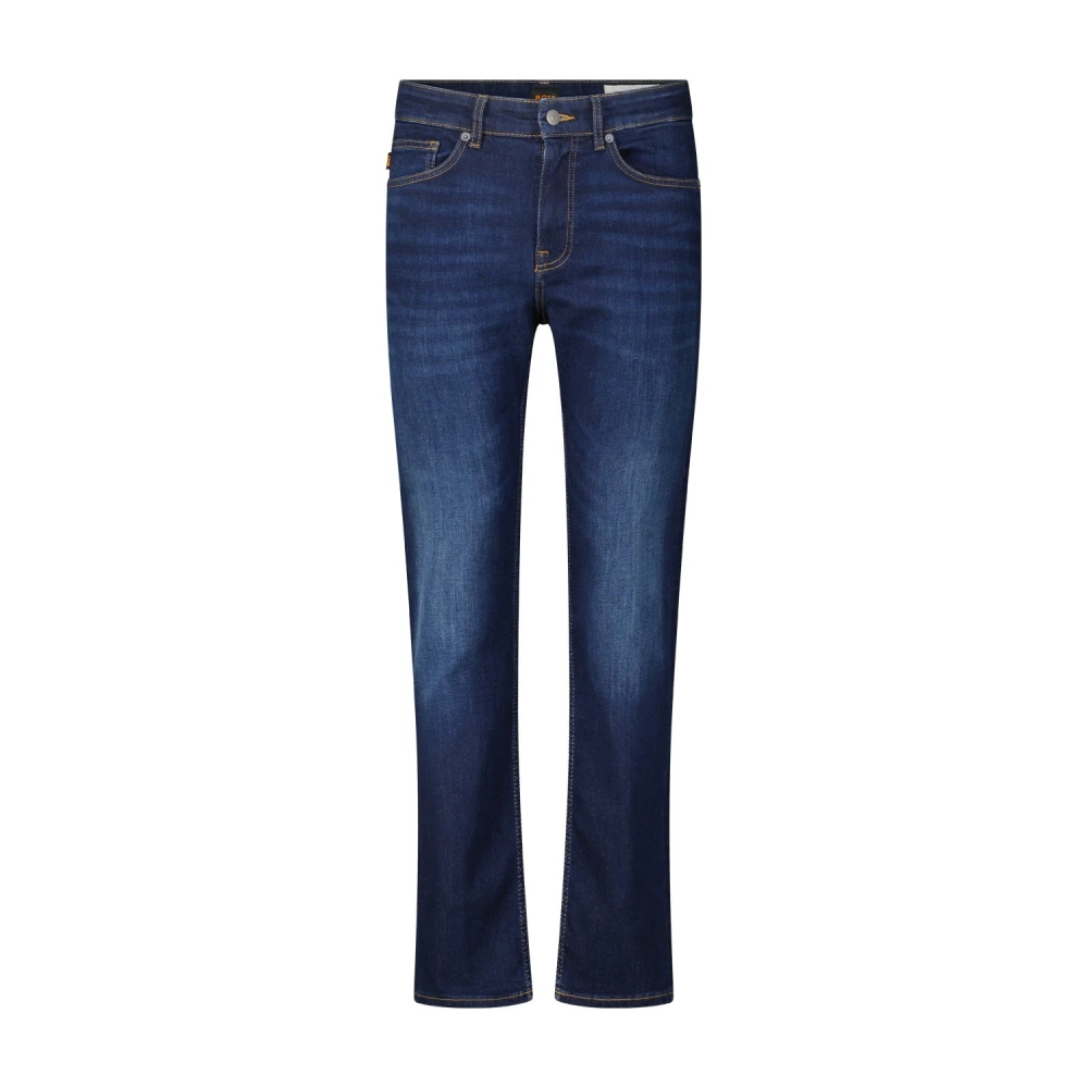 Hugo Boss Slim-Fit Jeans met Verborgen Rits Blue Heren