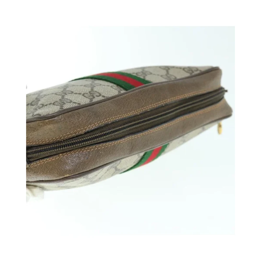 Gucci Vintage Pre-owned Leather clutches Beige Dames