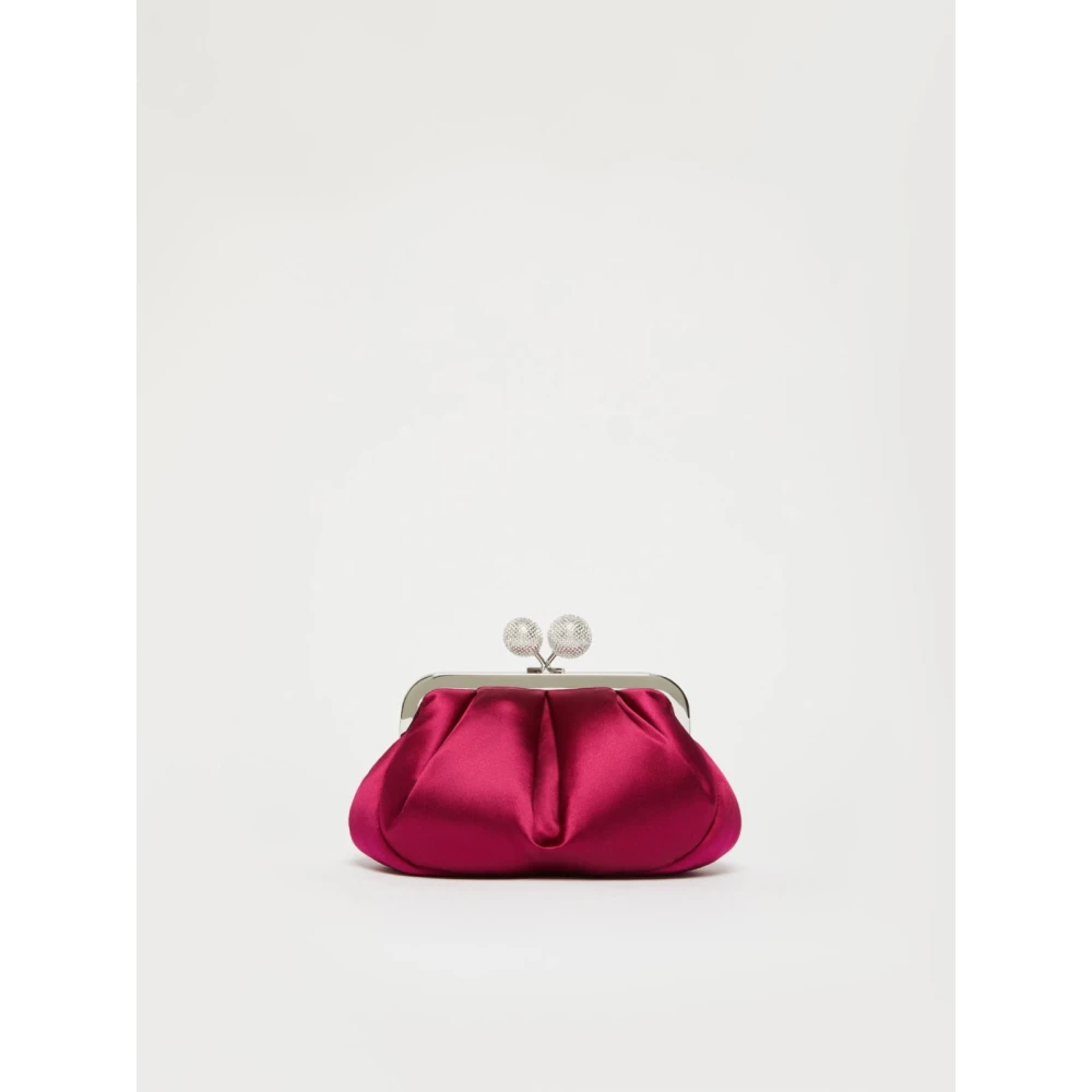 Max Mara Weekend Elegante Pasticcino-stijl Satijnen Tas Pink Dames