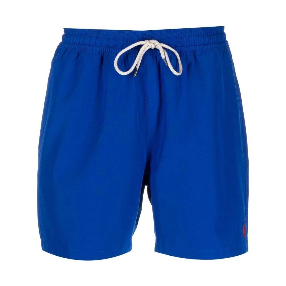 Ralph Lauren Traveler Mid Trunk: Stiligt strandkläder för män Blue, Herr