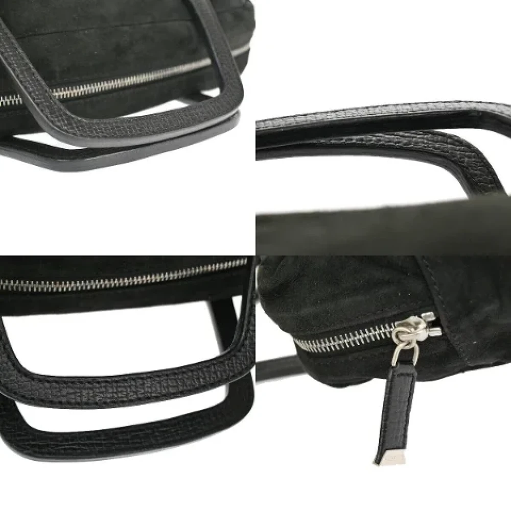 Loewe Pre-owned Suede handbags Black Dames
