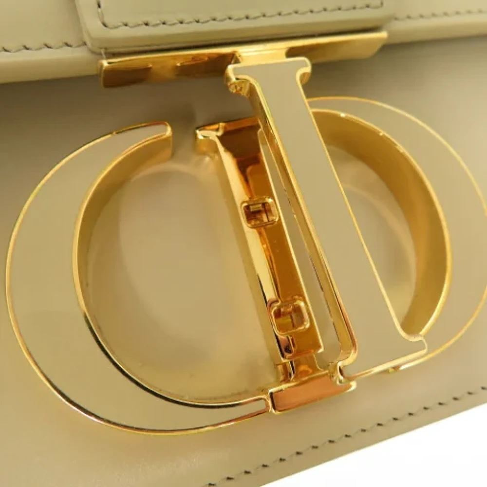 Dior Vintage Pre-owned Leather dior-bags Beige Dames