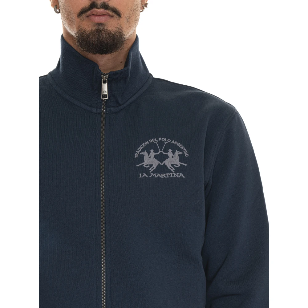 LA MARTINA Zadkiel Sweatshirt met Ritssluiting Blue Heren