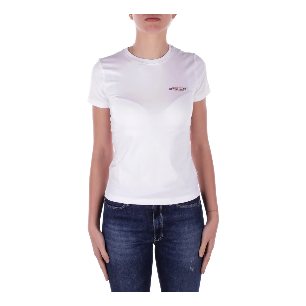 Guess - Tops > T-Shirts - White - Guess - Modalova