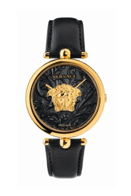 Damklocka Palazzo Empire 39 mm Medusa på urtavlan Läderband VECO01420