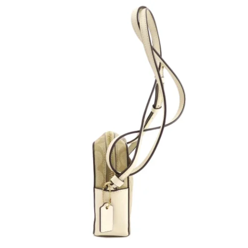 Coach Pre-owned Canvas shoulder-bags Beige Dames