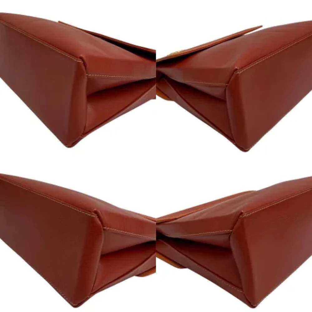 Loewe Pre-owned Leather shoulder-bags Orange Dames