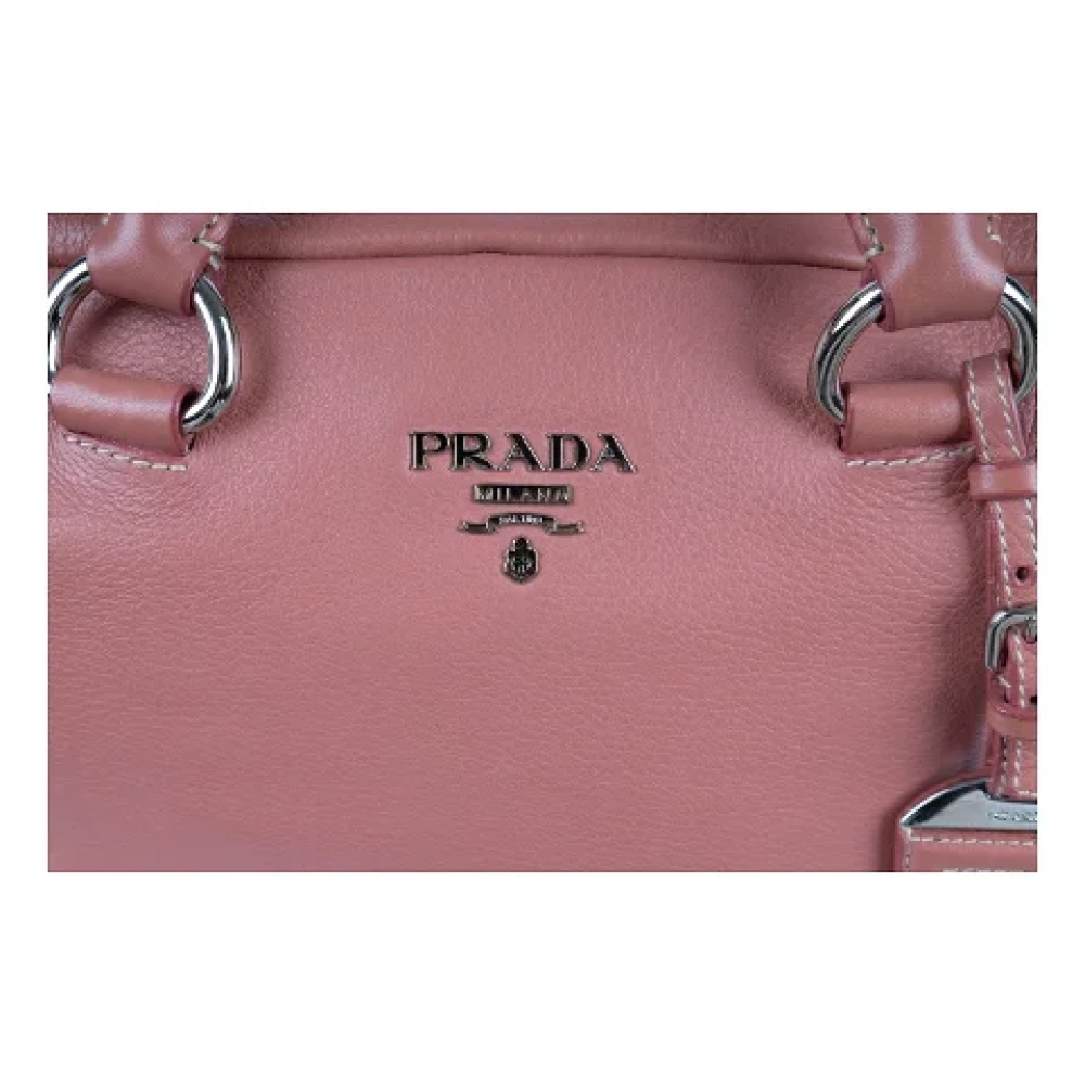 Prada Vintage Pre-owned Leather prada-bags Pink Dames