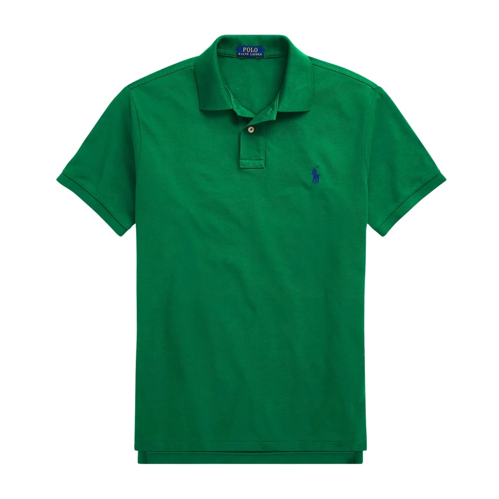 Polo Ralph Lauren Grön Slim Fit Mesh Pikétröja
