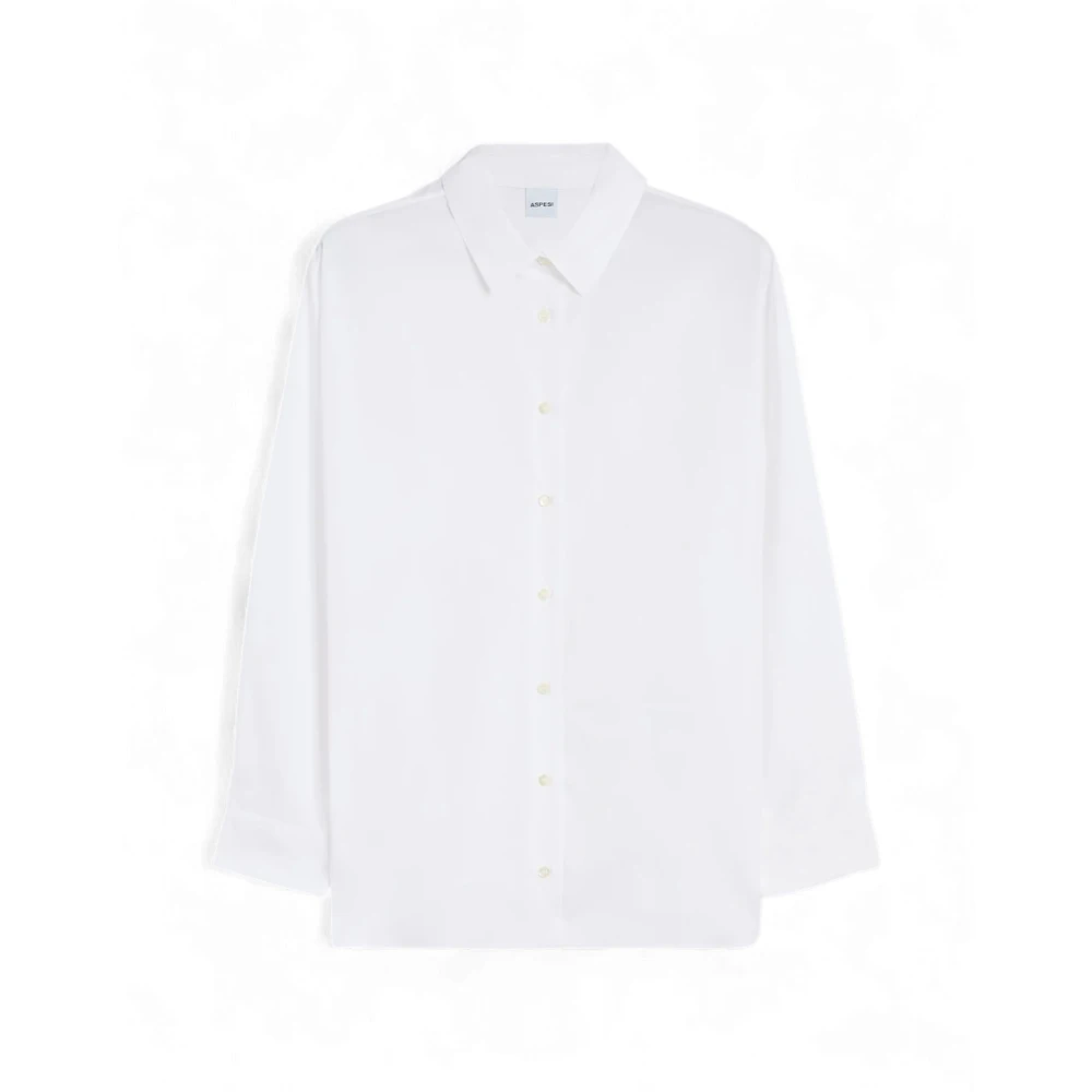 Aspesi Donna Bianco - Cotton Poplin Shirt - Blouses & Shirts - L
