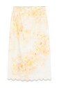 yellow-pleated-skirt