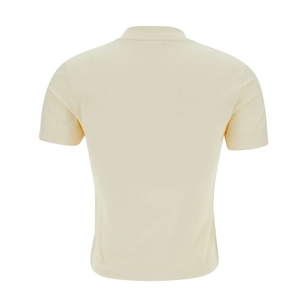 Jacquemus Beige T-shirts en Polos Gros Grain Beige Dames