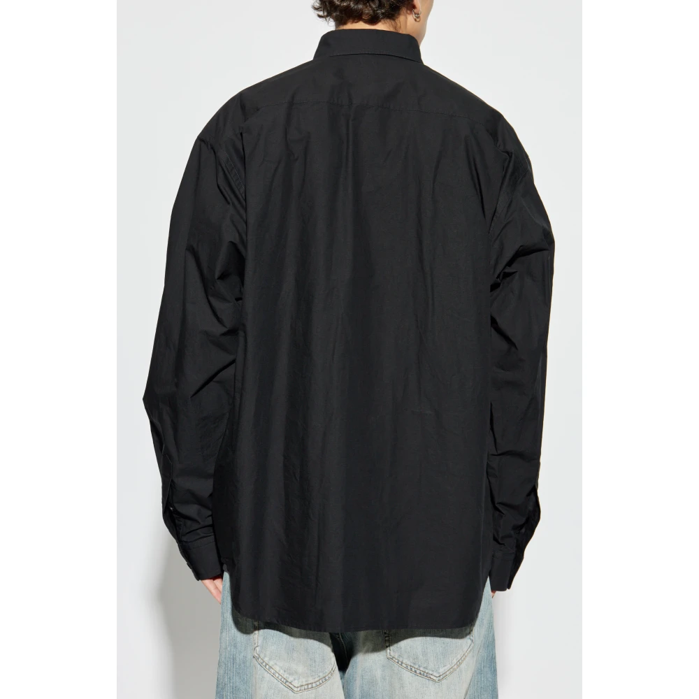 Balenciaga Oversized Shirt Black Heren
