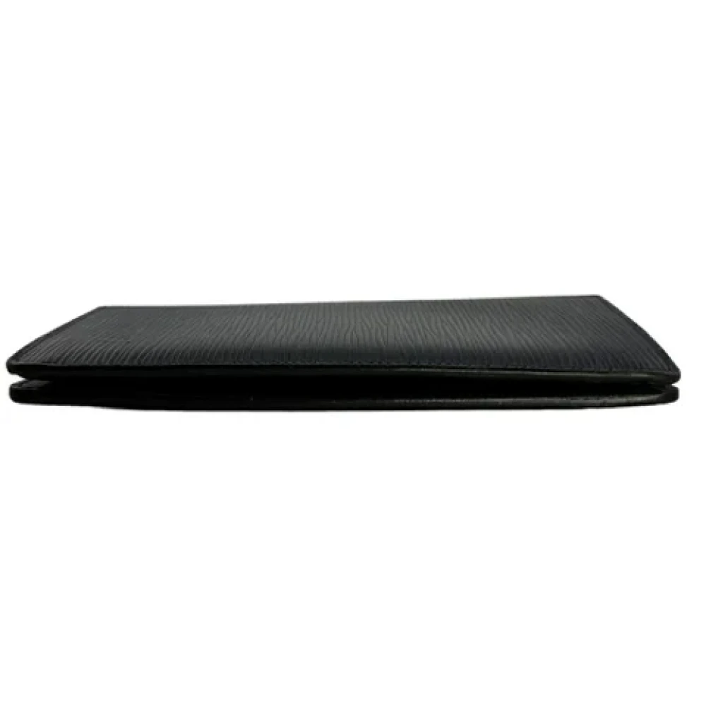 Louis Vuitton Vintage Pre-owned Leather wallets Black Dames