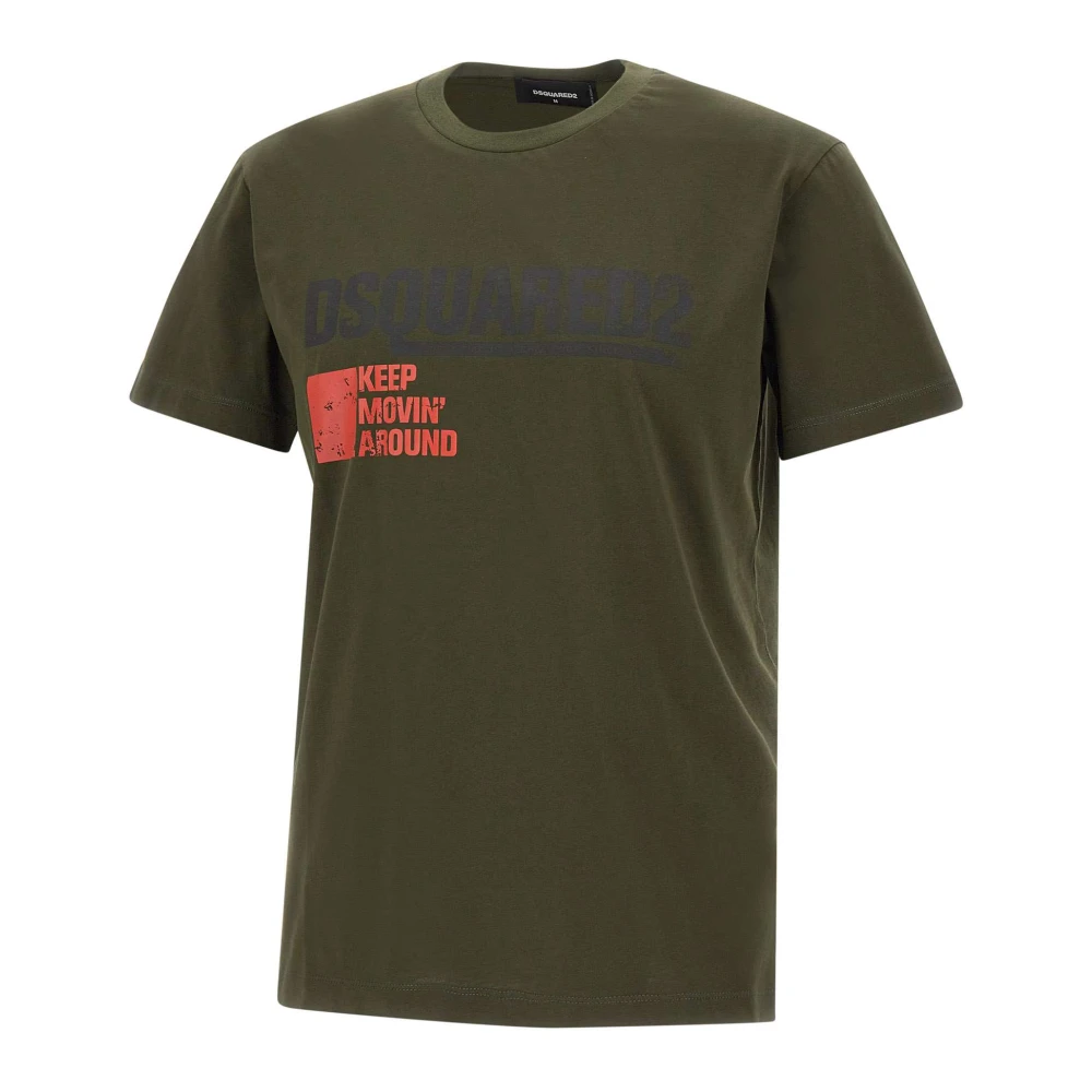 Dsquared2 Groene T-shirts en Polos Green Heren