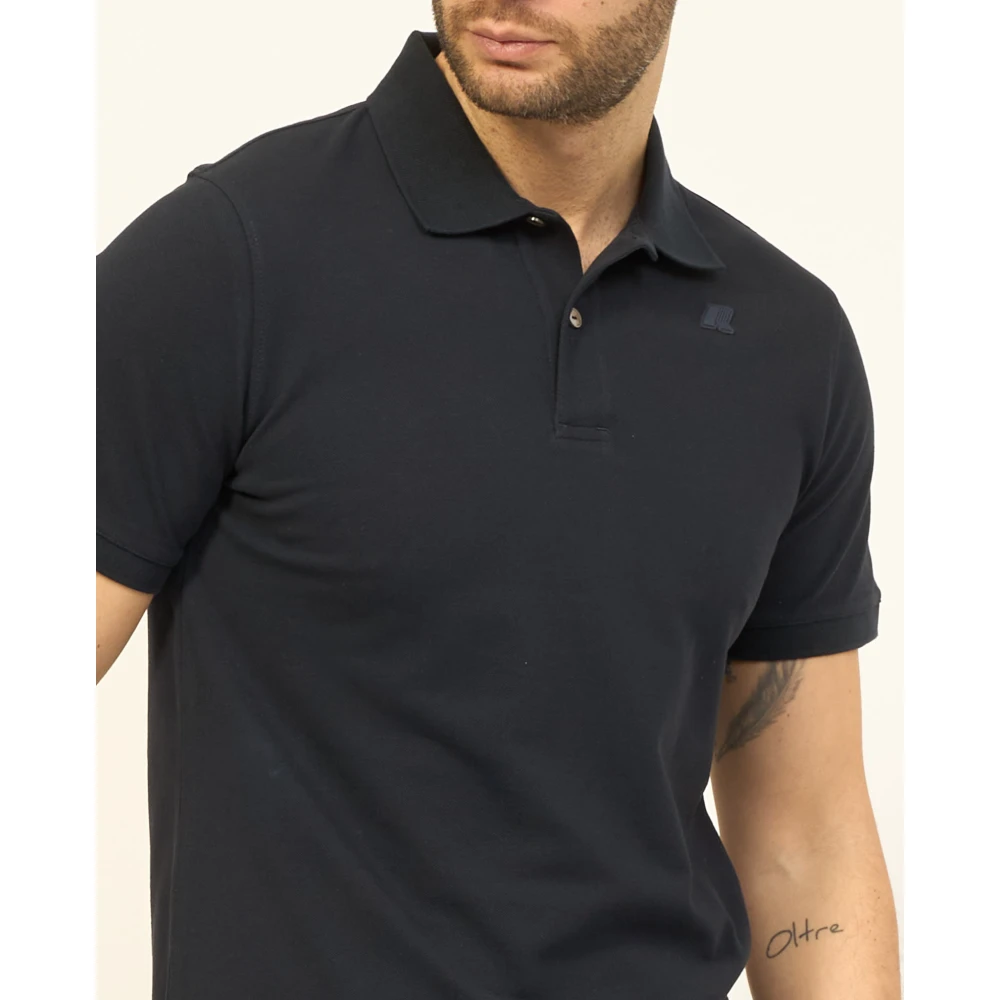 K-way Blauwe Stretch Polo Amedee Blue Heren