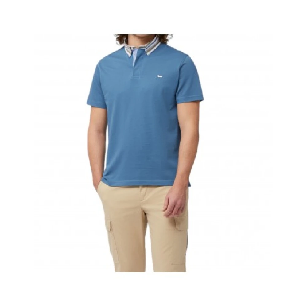 Harmont & Blaine Polo Shirts Blue Heren