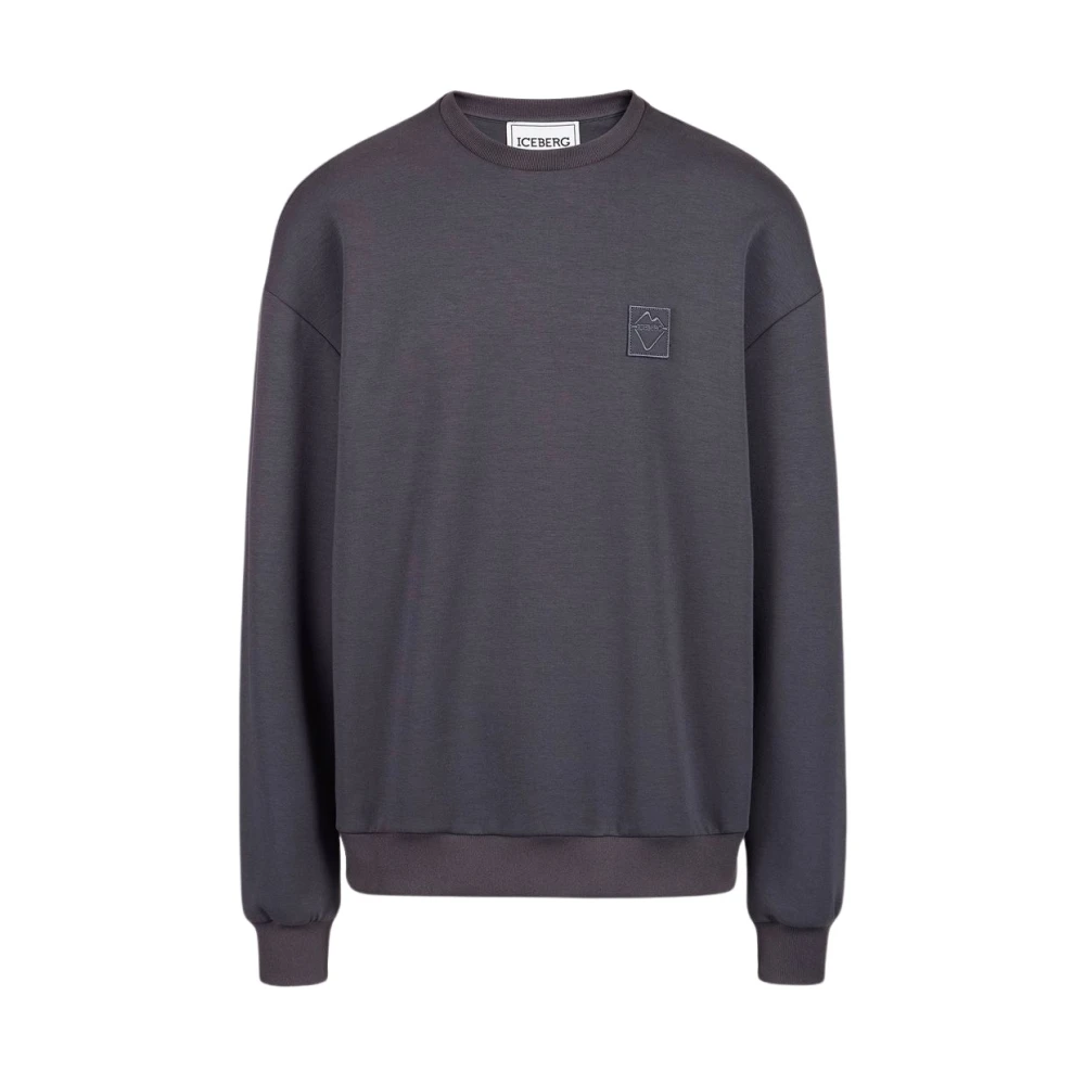 Iceberg Technische Stof Sweatshirt Gray Heren