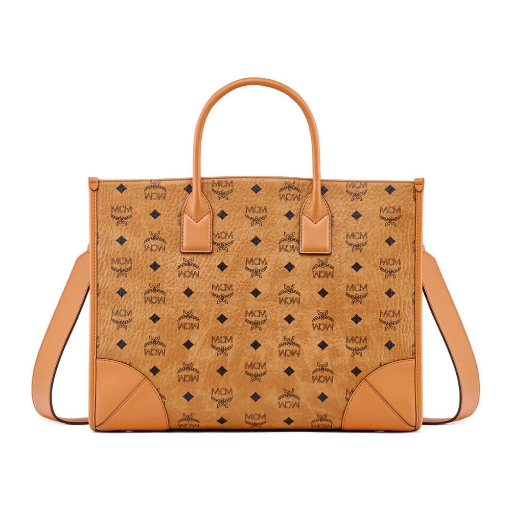 MCM München Schoudertas in Visetos Brown Dames