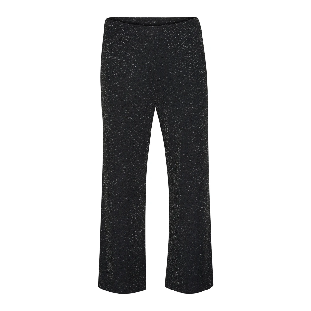 Kaffe Curve Zwarte Glitter Jersey Loose Fit Broek Gray Dames