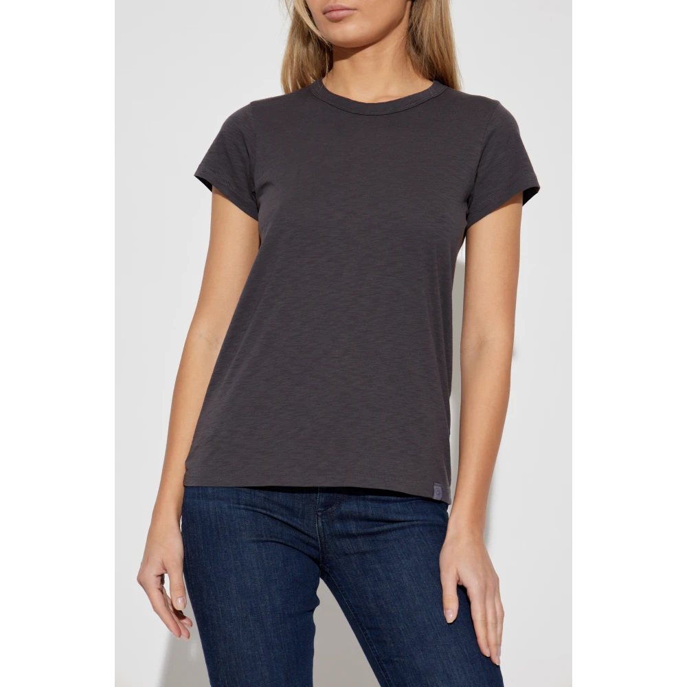 Rag & Bone Top Slub Gray Dames