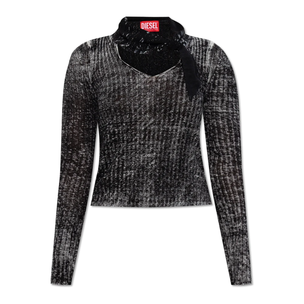 Diesel Donna Grigio Top, 2XS, New,
