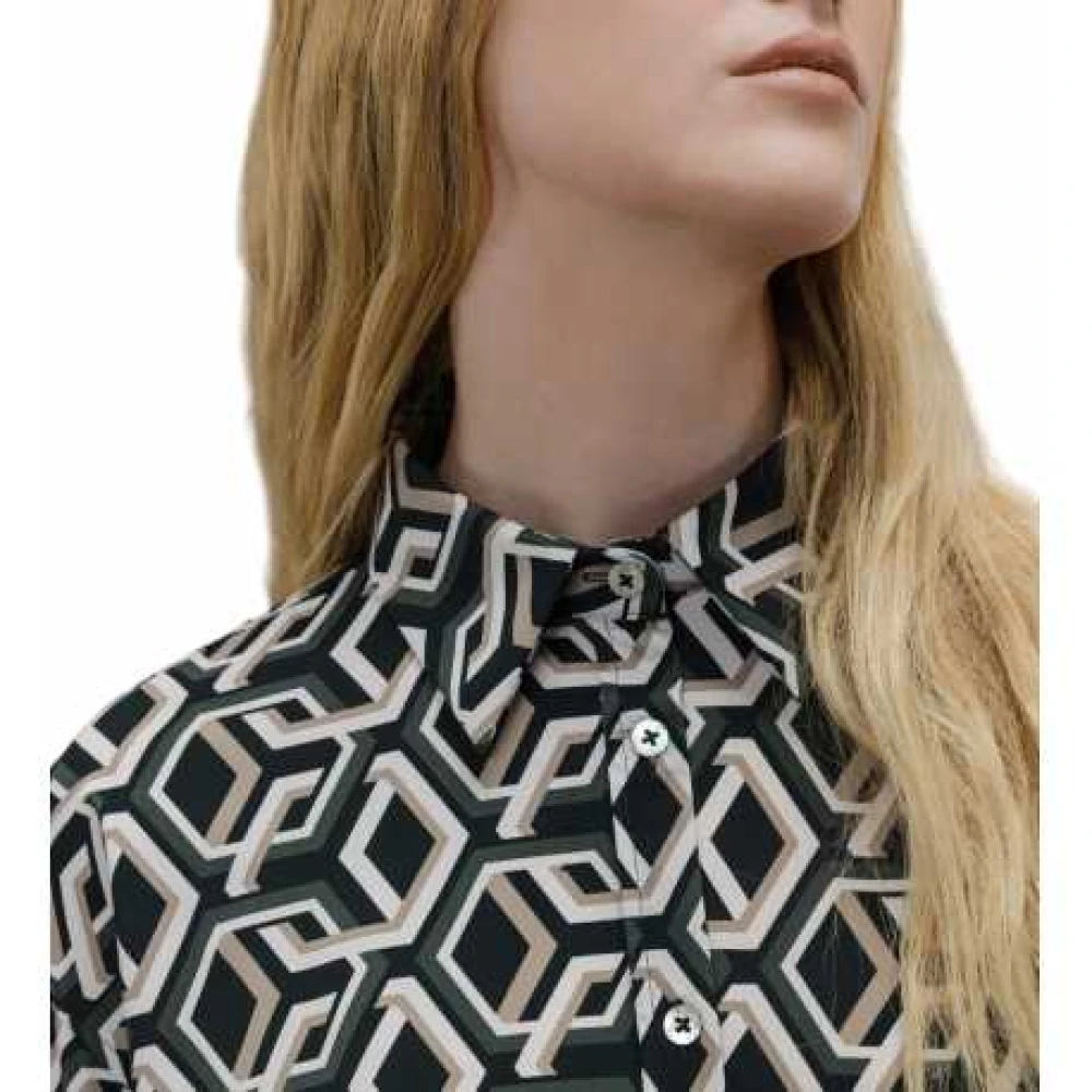 RRD Geometrisch Print Shirt Dandy Boyfriend Multicolor Dames
