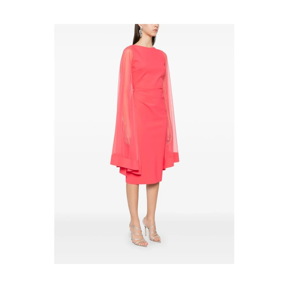 Chiara Boni Koraalroze Gedrapeerd Mouw Jurk Pink Dames