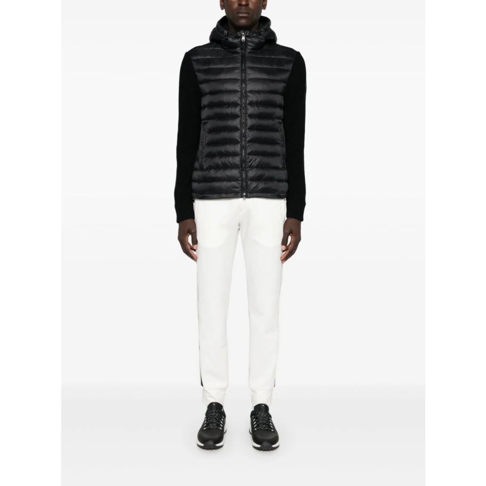 Emporio Armani Witte katoenen elastische broek White Heren