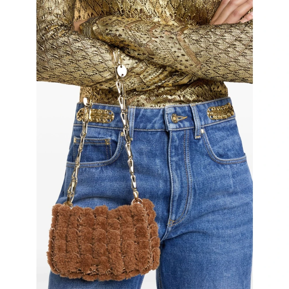Paco Rabanne Synthetische Clutch Tas Kameel Stijl Brown Dames