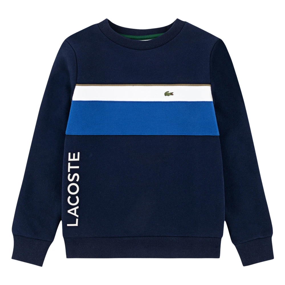 Lacoste Boys Blue Colourblock Sweatshirt - Kids Sweatshirts - 2 Y - Kids