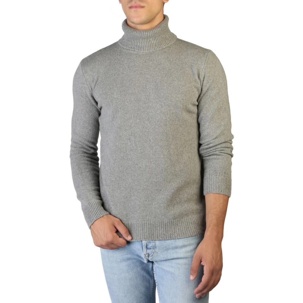 Cashmere Company Herr Cashmere Rullkrage Tröja Gray, Herr