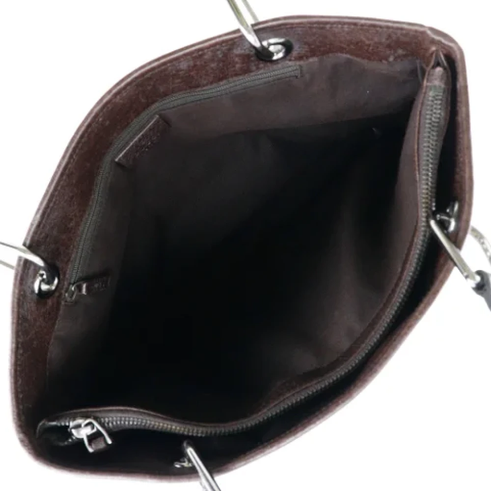 Gucci Vintage Pre-owned Canvas handbags Brown Dames