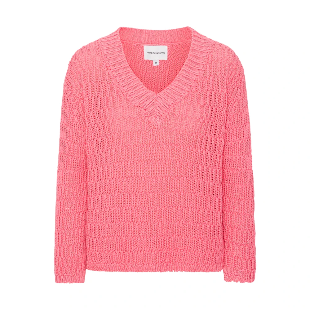 American Dreams Roze Katoenen Pullover Sui Model Pink Dames