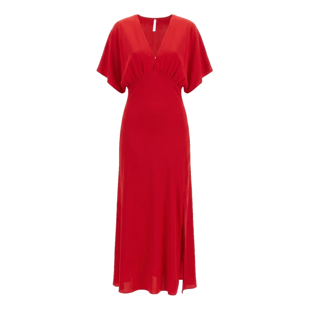 Imperial Red Abito Lungo - Female - Midi Dresses - S - Dresses