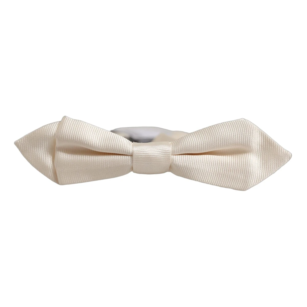 Dolce & Gabbana Bow Ties, Male, One Size, Papillon Bow Tie White