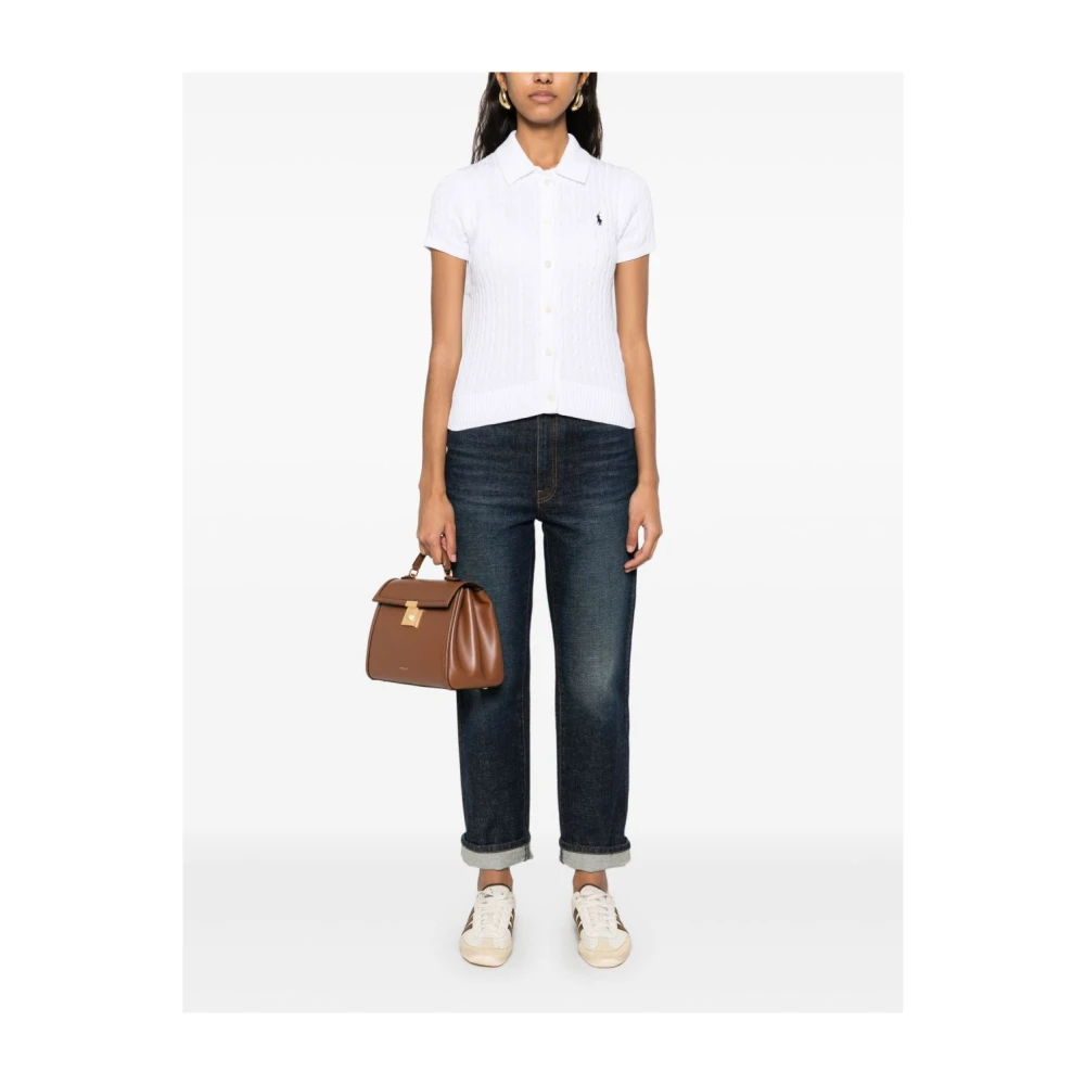Polo Ralph Lauren Witte Polo T-shirts met Pony Motief White Dames