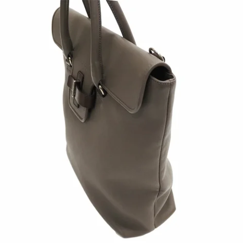 Salvatore Ferragamo Pre-owned Fabric totes Brown Dames
