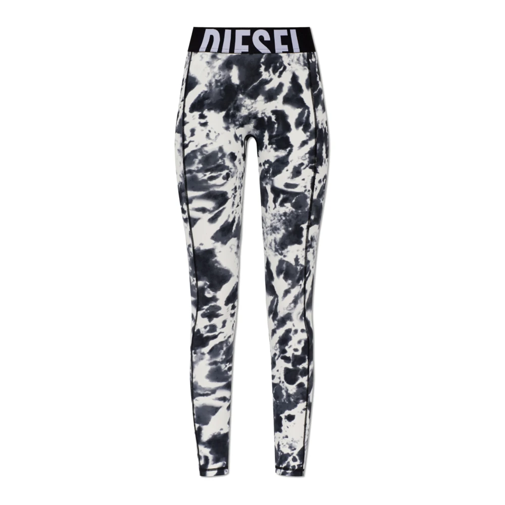 Diesel Adeline-D-Pop Leggings - Female - Leggings - Black - M - Trousers