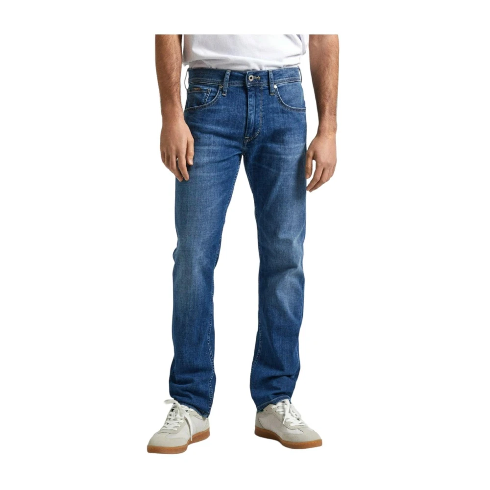 Pepe Jeans Men's Blue Classic Straight Denim Jeans - Slim Fit Jeans - W29 L32 - Jeans