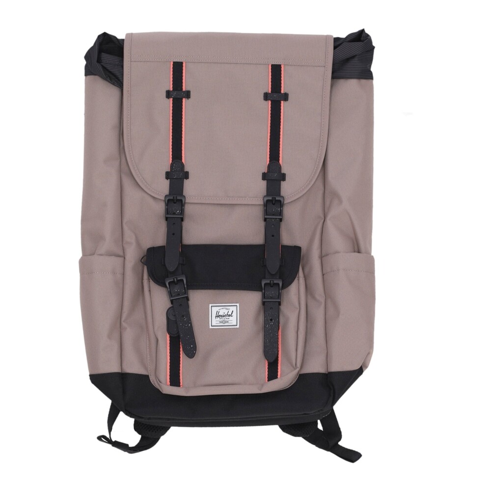 Grey and black pink backpack best sale