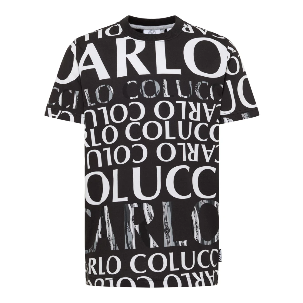 Carlo colucci Black Friday T-shirt Black Heren
