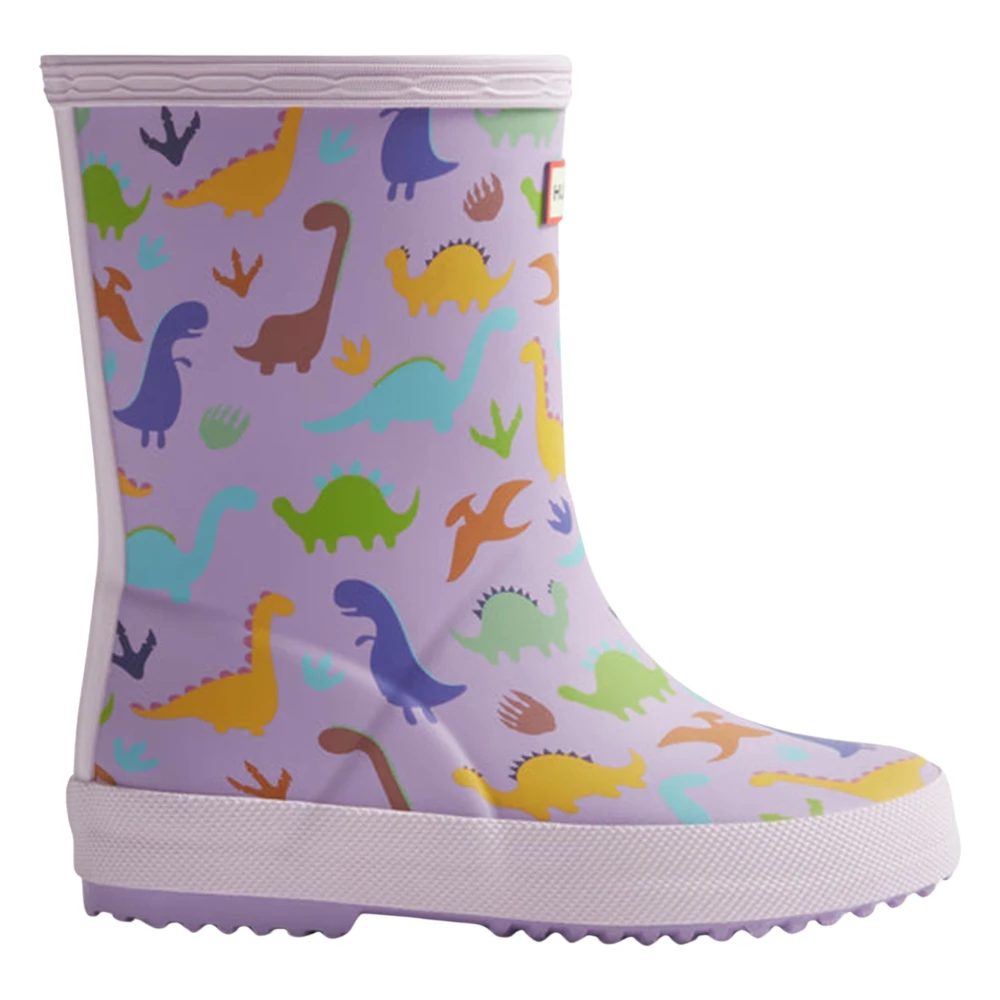 Hunter Unisex Kids Purple Kids Wellies, 23 Eu, Kids First Dinosaur Print Wellington Boots