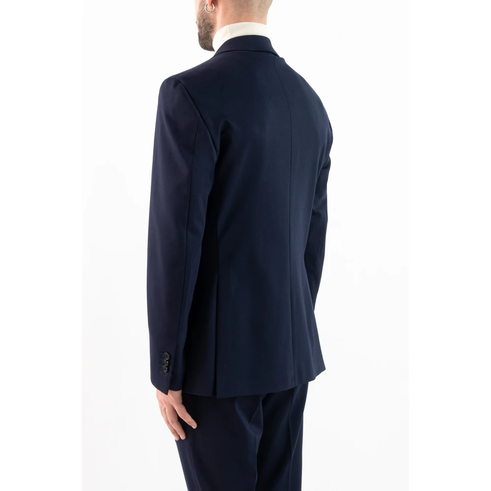 Corsinelabedoli Dubbelrijige jassen met revers Blue Heren