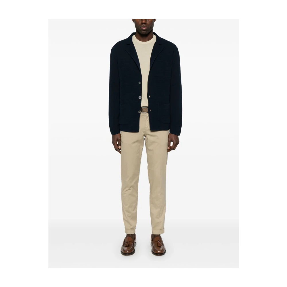 Daniele Fiesoli Beige Crew Neck Sweater Ribbed Beige Heren