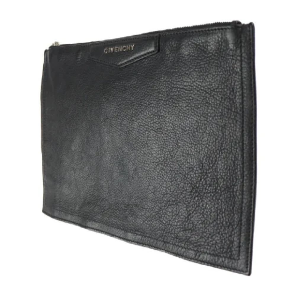 Givenchy Pre-owned Leather clutches Black Dames