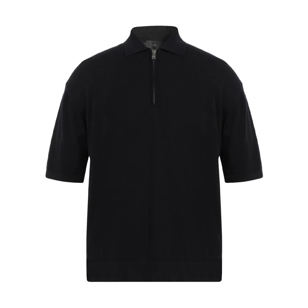 Liu Jo Zijden en katoenen half-zip trui Black Heren