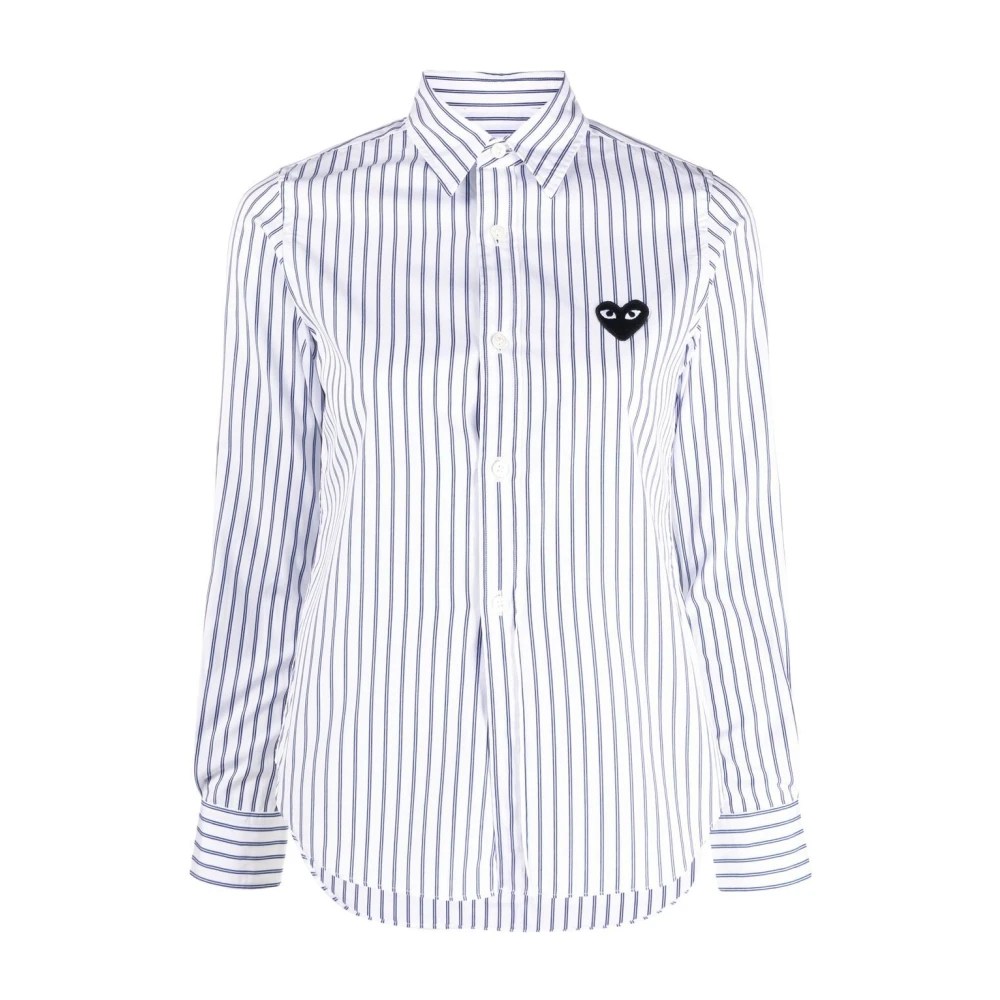 Comme des Garçons Play Stijlvolle Damesblouse Blue Dames