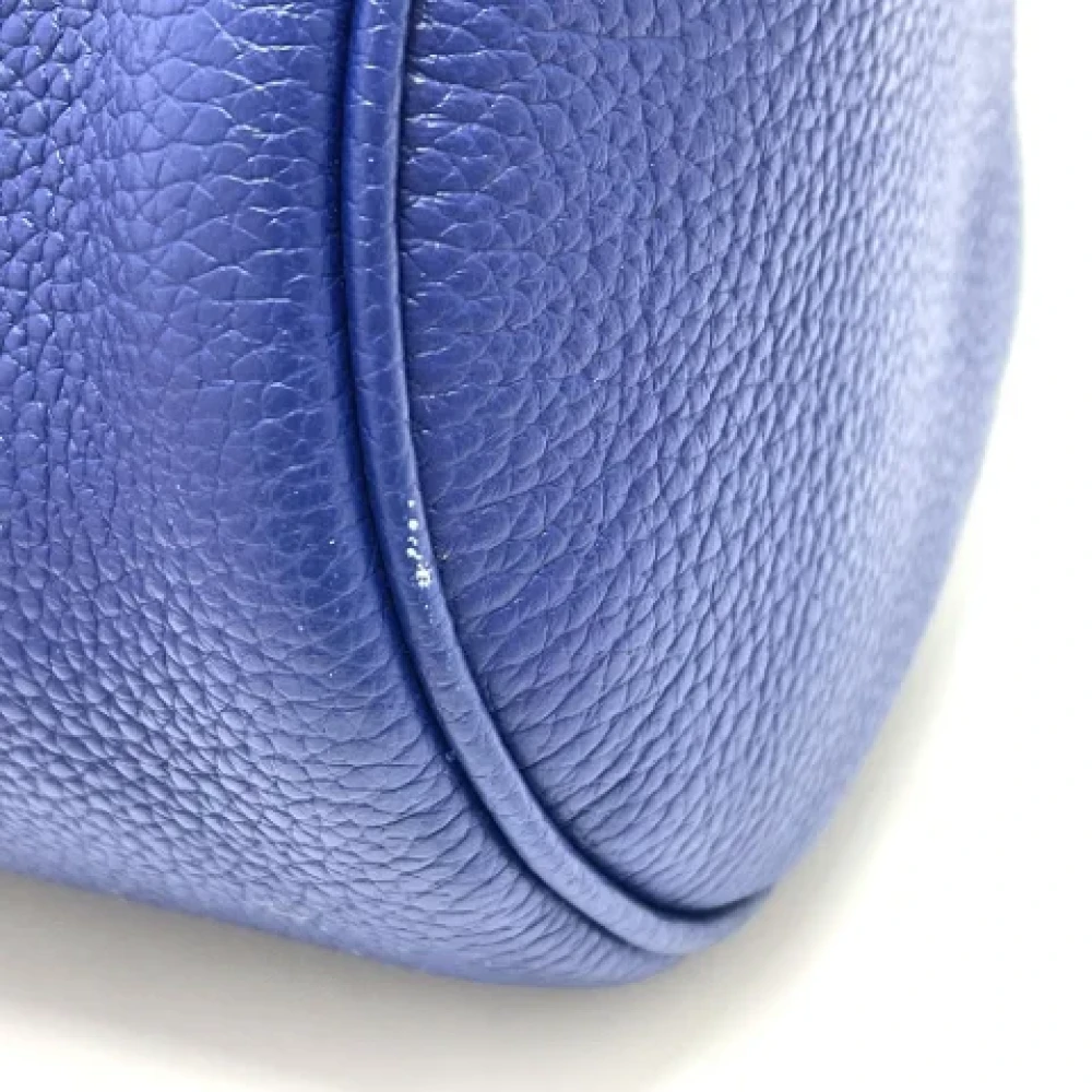 Dior Vintage Pre-owned Leather dior-bags Blue Dames