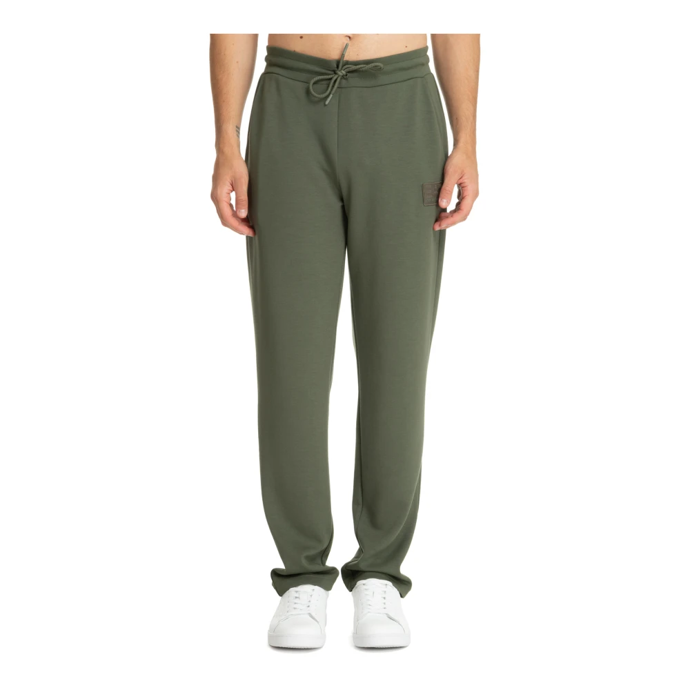 Emporio Armani EA7 Elastische Taille Joggers met Logo Green Heren